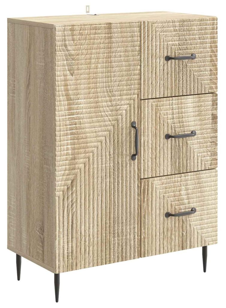 Sideboard Sonoma-Eiche 66 x 34,5 x 89,5 cm Holzwerkstoff