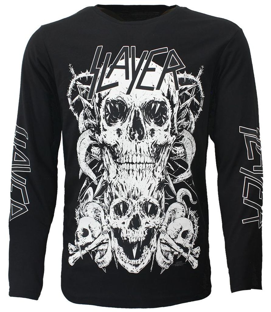 Slayer Pile Of Skulls Langarm-T-Shirt - XL