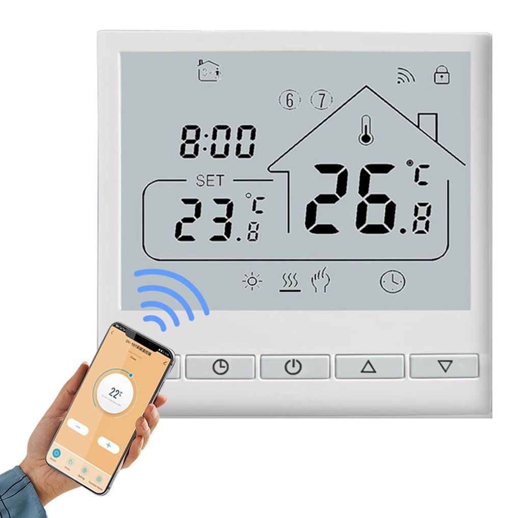 WiFi Smart Thermostat 5+2 Programmierbare 3A Wasserheizung Produktbild 