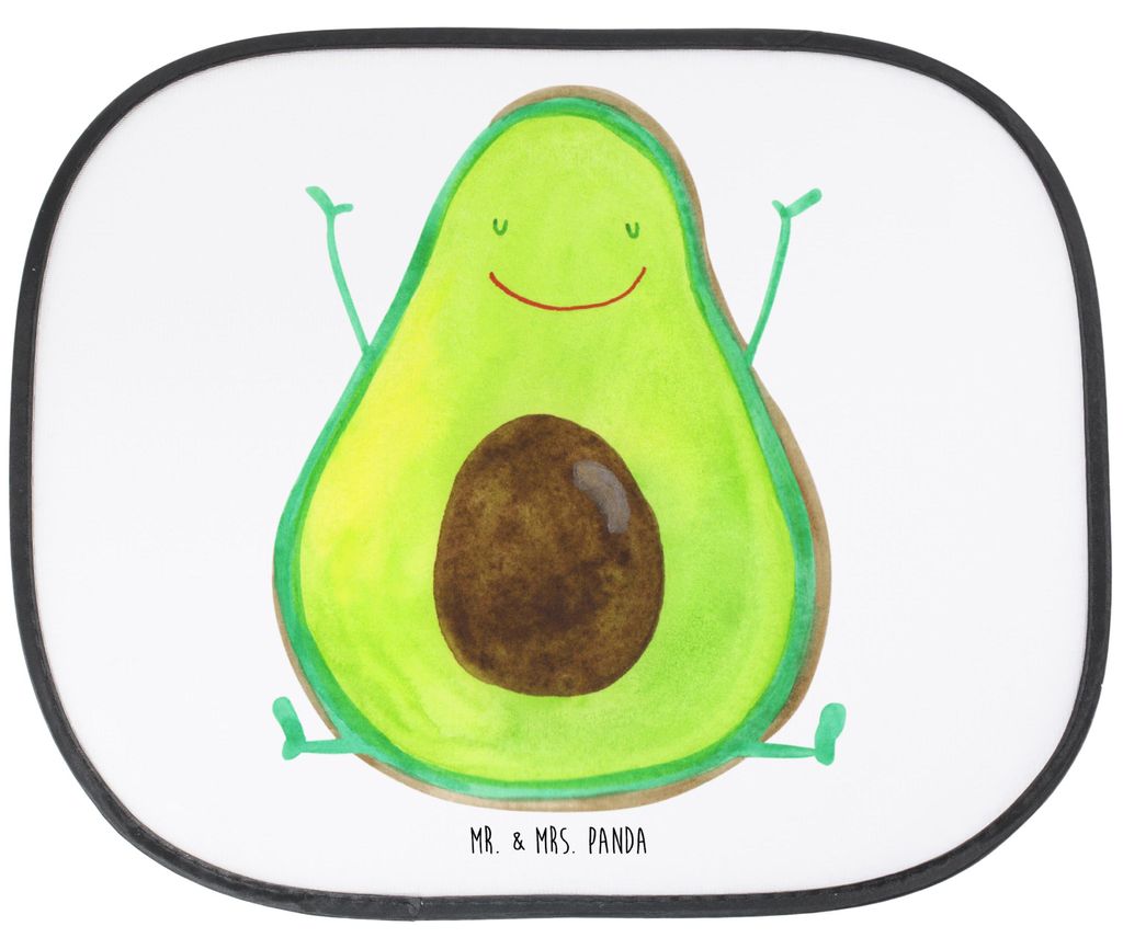 Mr. & Mrs. Panda Sonnenschutz Auto Avocado Glücklich - Weiß Produktbild 