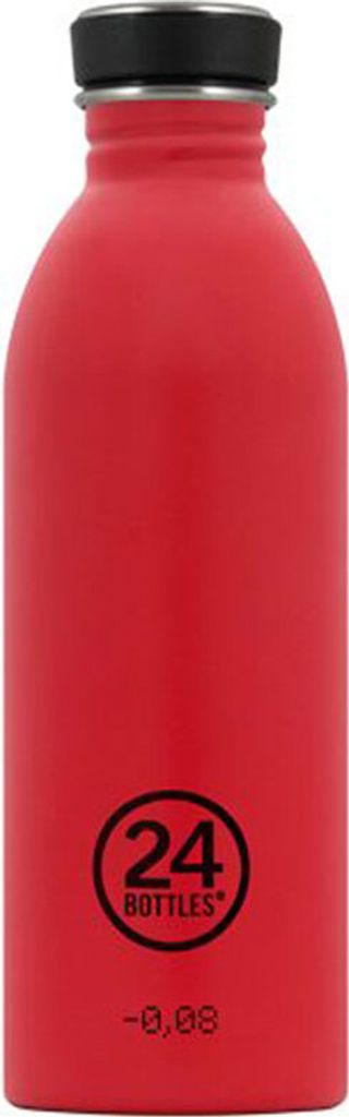 24Bottles Urban Bottle, 500 ml, Tägliche Nutzung, Rot, Edelstahl, Schraubdeckel, Drehen