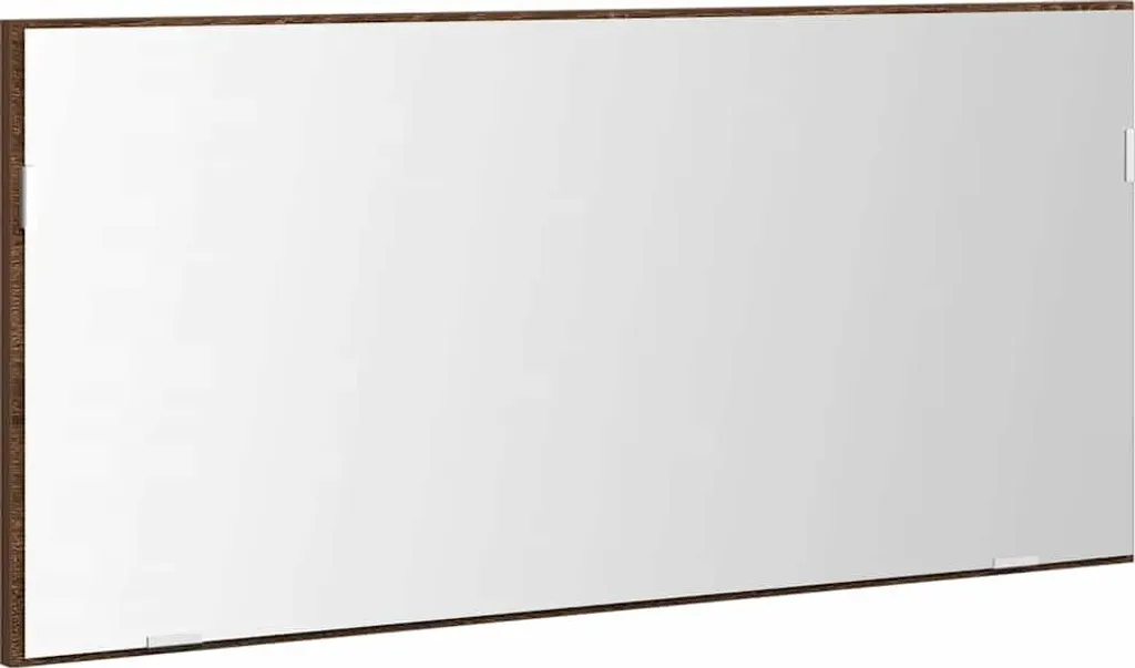 Specchio Rovere Marrone 80x37 cm SYFAX - Arredo Parete Legno Elegante