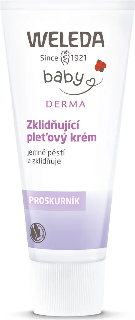 Crème Visage Mauve Blanche Weleda 50 ml - Anti-Irritation Peau Sensible