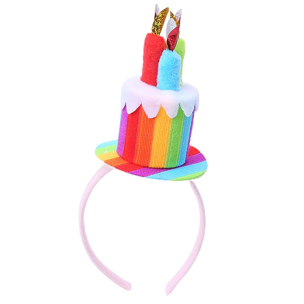 Geburtstag Stirnband handgefertigt verstellbar, hellfarbene zarte Jungen Mädchen Geburtstagsfeier Kopfbedeckung Haushaltsvorräte-F