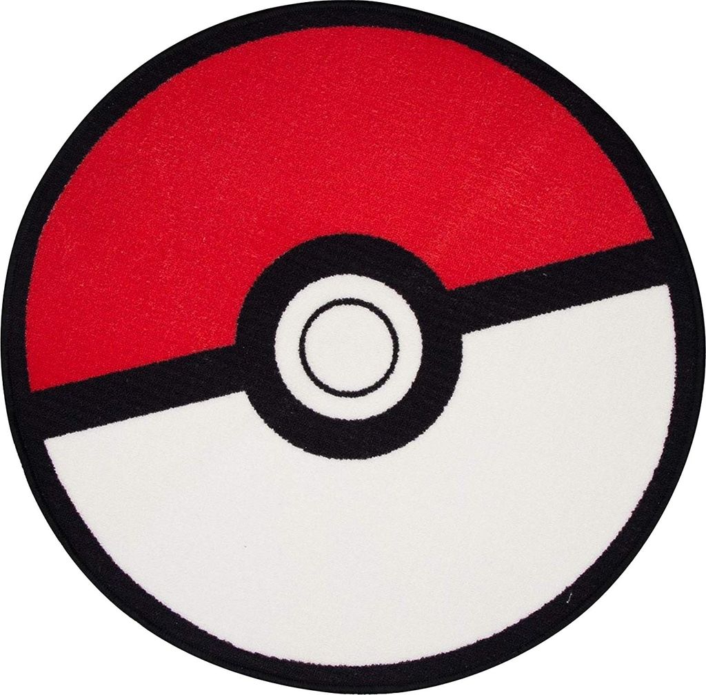 Pokemon - Pokeball Teppich TC727 (Einheitsgröße) (Rot/Weiß) Produktbild 