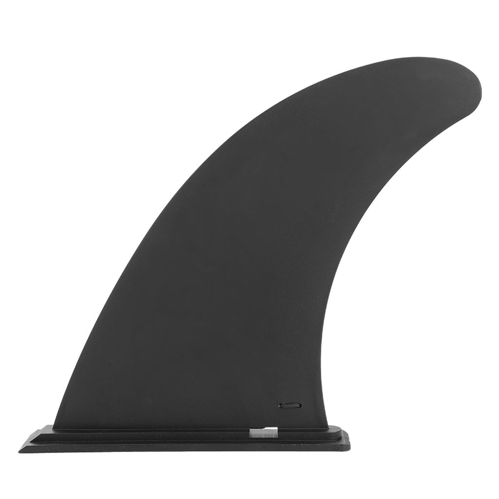Surf-Finne aus Kunststoff, 9 Zoll, für SUP & Surfboard, Steckfinne, schwarz