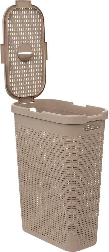 Cesto portabiancheria alto in plastica, 40 l Immagine del prodotto 