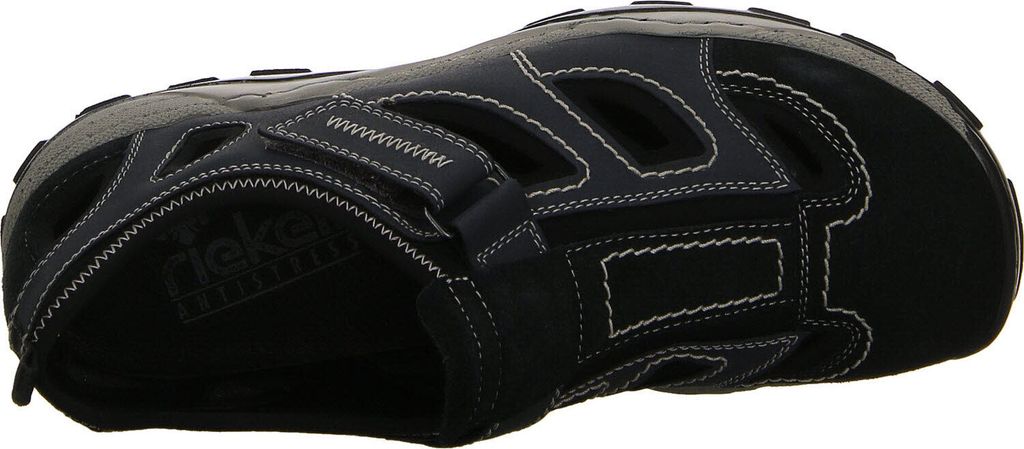 Rieker Herren Klett Halbschuh durchbrochen dunkelblau 44 Produktbild 98