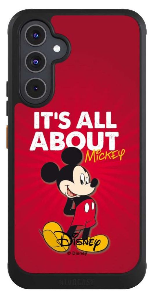 NIVOCASE Hülle für Samsung Galaxy A54 5G Handyhülle NIVOcore Case Schwarz Disney Maus Offizielles Lizenzprodukt