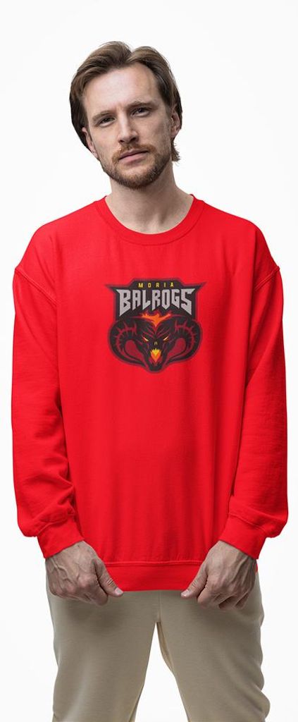D&B Design Uni Pullover SWMO00102 Balrog Rot-Größe L