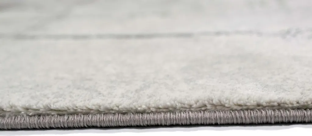 Tapis de salon abstrait moderne gris crème idéal petit espace - 6