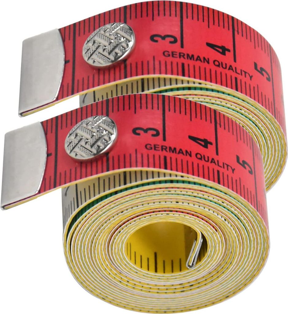2 Stück Bandmaß, Maßband Körper, Maaß Ban, Rollmaßband, 150cm 60 zoll
