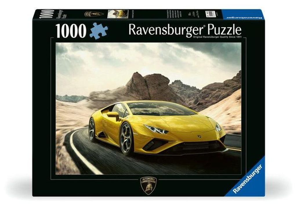 Ravensburger Puzzle Hurracan Evo RWD, 1000 Teile, Mehrfarbig, Ab 10 Jahren, Hochwertiger Karton