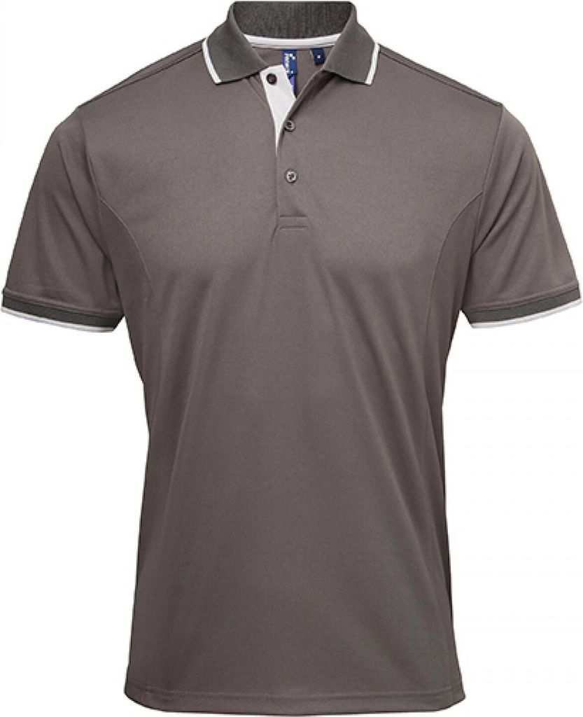 Premier Workwear PR618 | Herren  Contrast Coolchecker Polo Produktbild 