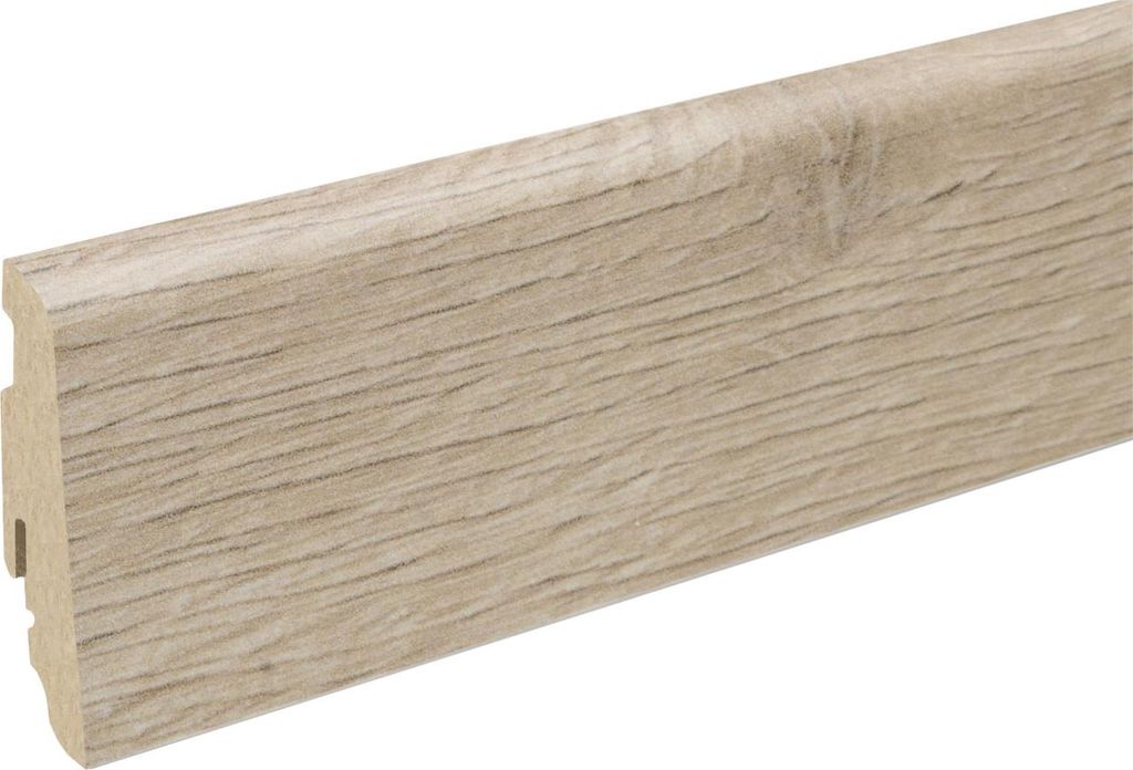 Neuhofer Fußleiste 240 cm 58 x 19 mm Eiche Nebraska