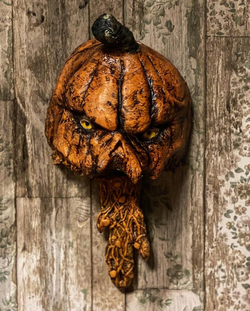 Horror Pumpkin Wandbild mit Bewegung