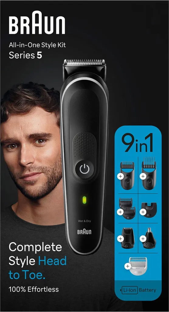 Recensione Braun MGK5410 Series 5: Kit Grooming 9-in-1 Professionale