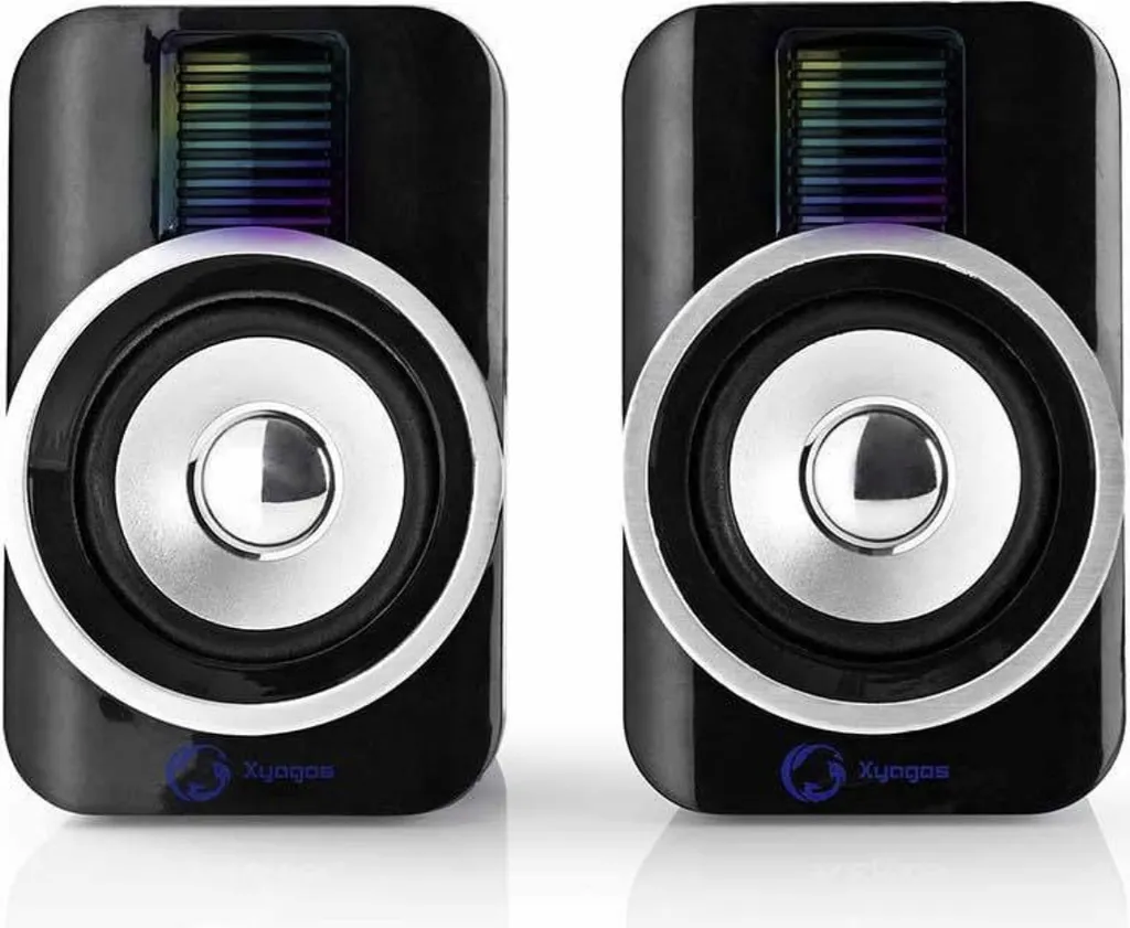 Set Altoparlanti Nedis GSPR20020BK per Ufficio e Casa 10W USB Nero