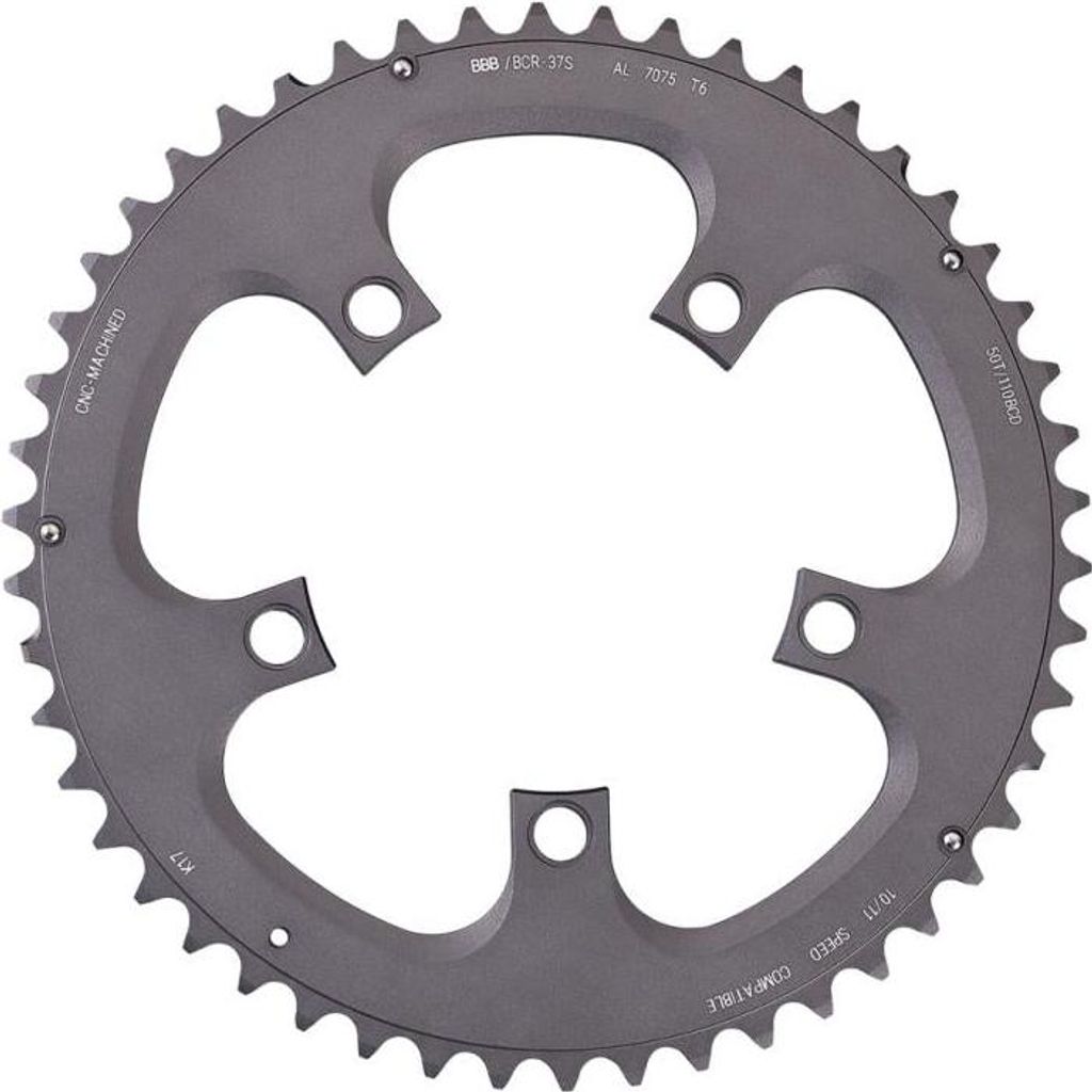 BBB Cycling BBB Kettenblatt CompactGear type FC-6750 50T/110mm anthrazit - ef...