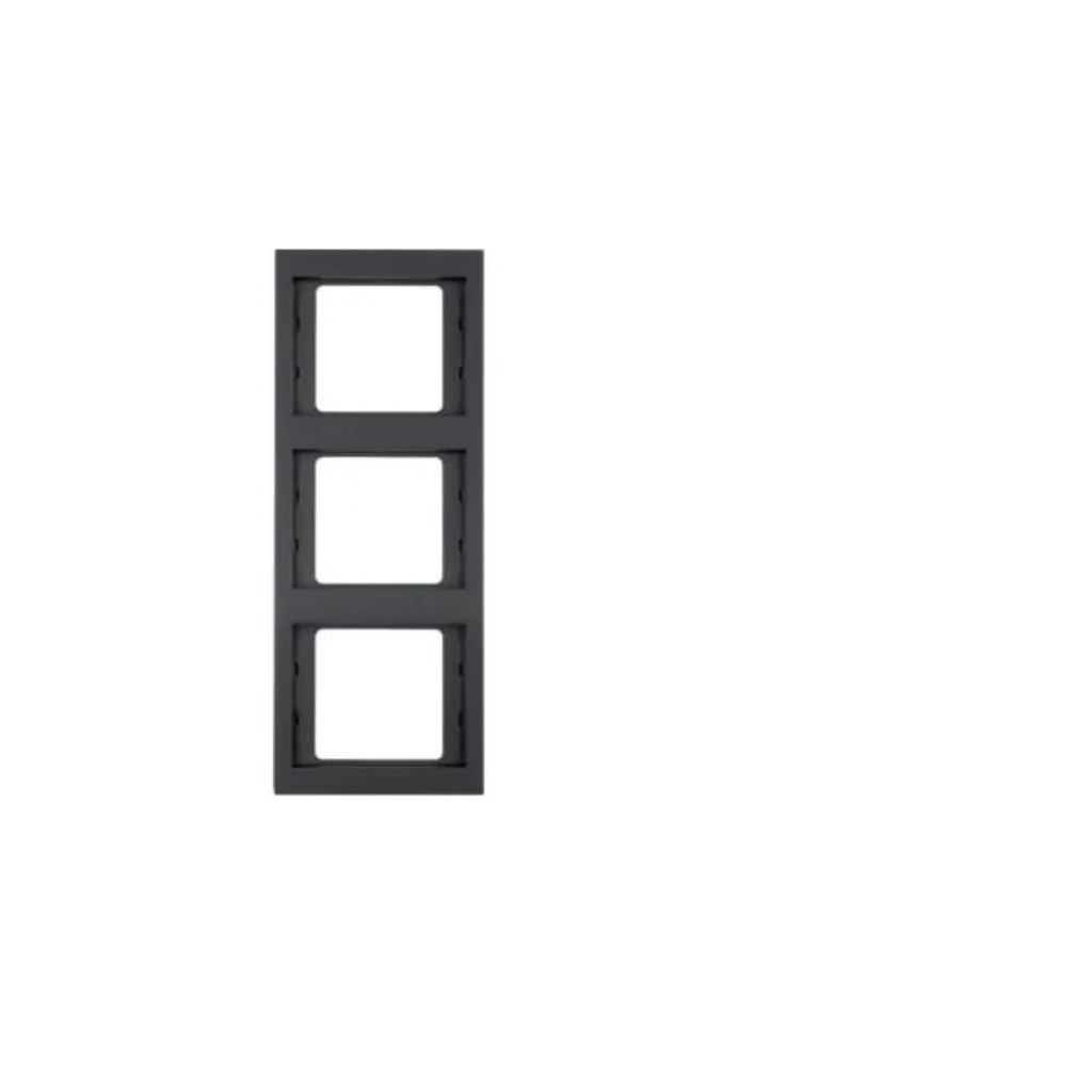 Berker K.1 Cadre Triple Vertical Anthracite Mat - Finition de Qualité