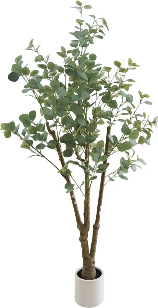 Eucalyptus artificiel réaliste 180 cm - Plante verte artificielle XXL
