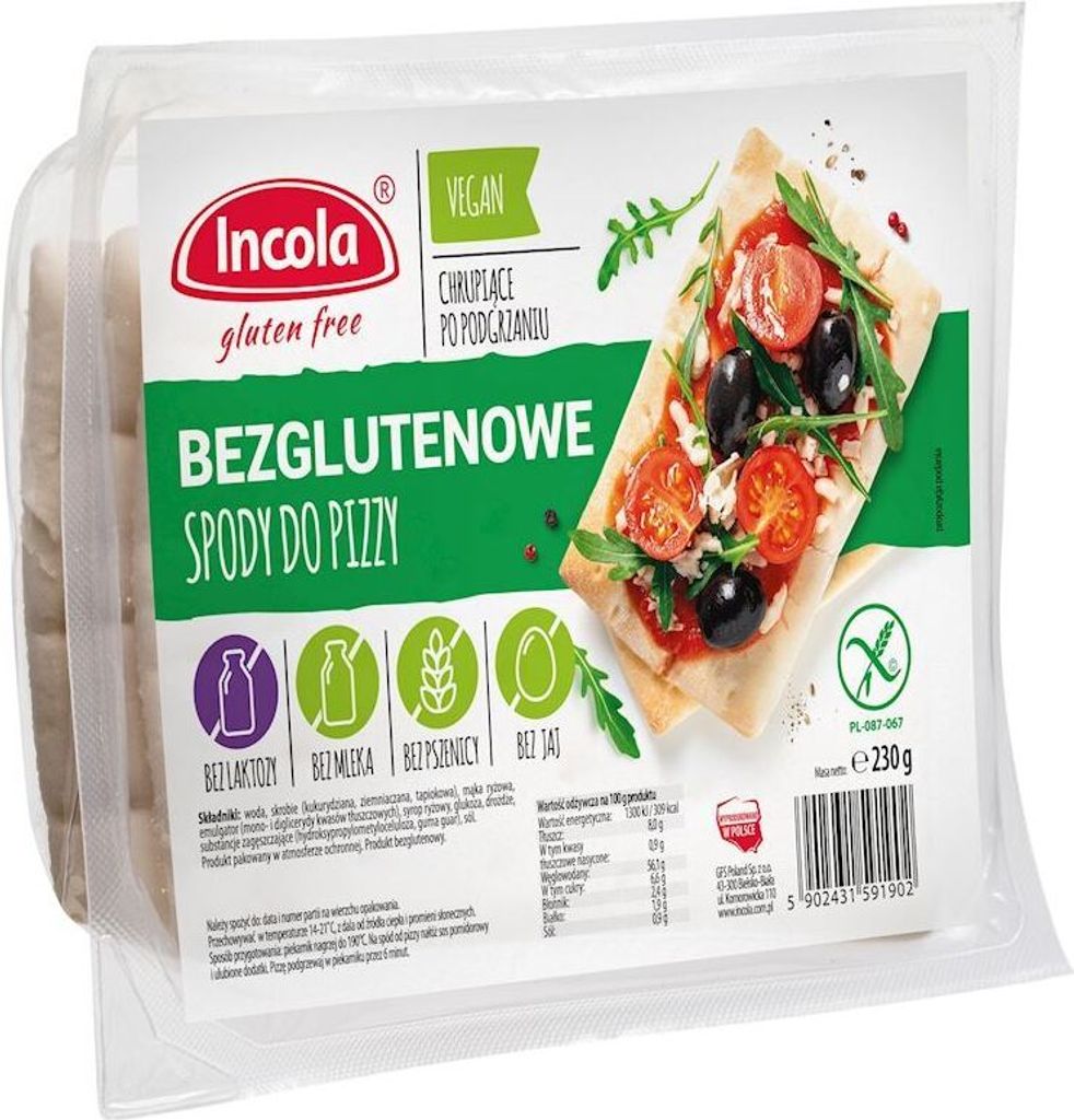 BEZLEPKOVÉ PIZZOVÉ TYČKY (3 ks) 230 g - INCOLA Obrázok produktu 
