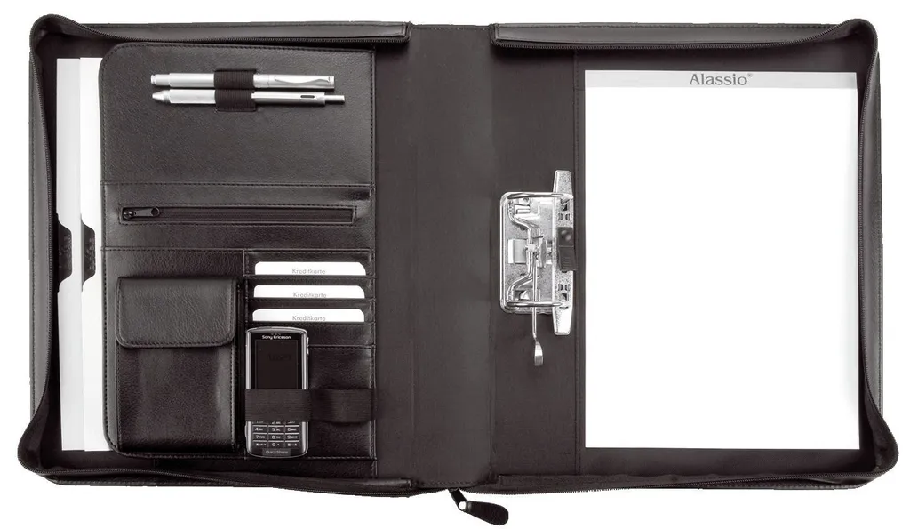 Alassio Ringbuchmappe 31506 : Classeur A4 noir pour documents organisés