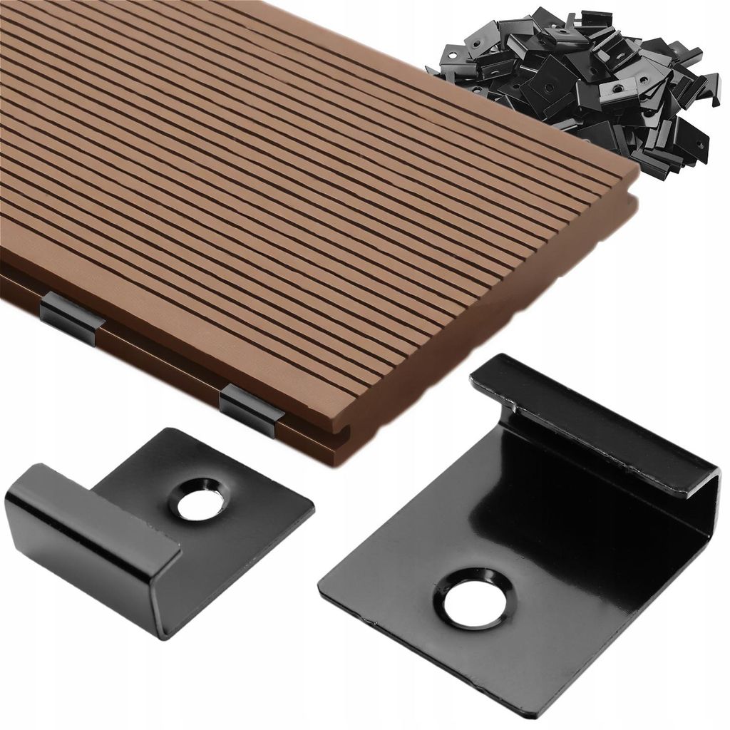 TevoTech: clip per terrazze per doghe in WPC, con viti in Immagine del prodotto 