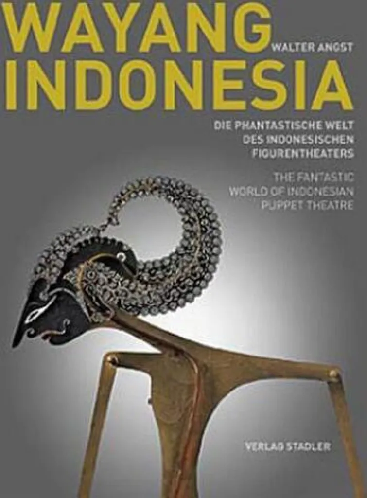 Wayang Indonésie Figurine de Théâtre Javanese Sculptée à la Main 50cm