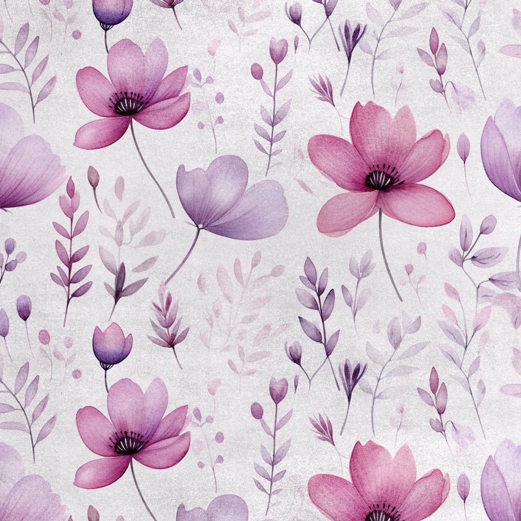 Royal Samt Stoff Polyester Zum Nähen - Motiv Blumen - RDX2679