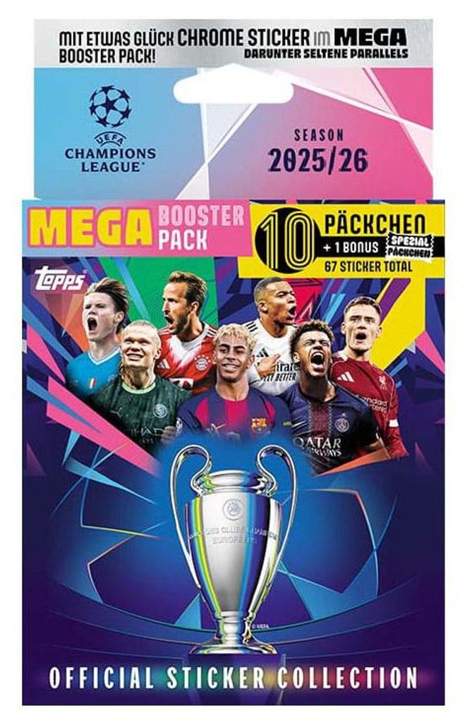 UEFA Champions League 2025/26 Sticker Collection Mega Eco Pack