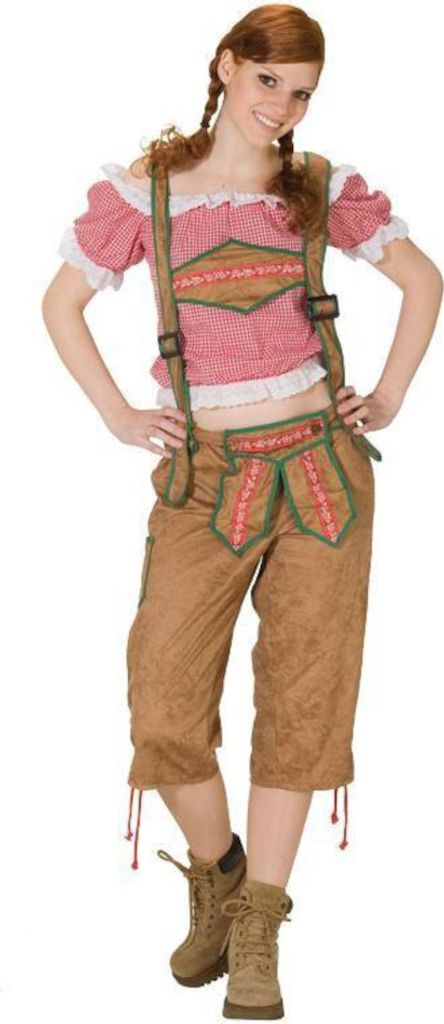 Karierte Bluse Bayern Tracht Rot Weiß Muster Kostüm mit Spitze Gr. 36, 38, 40, 42, 44, 46, Größe:40