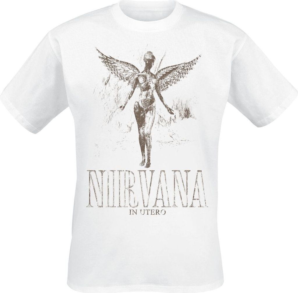 Nirvana T-Shirt Herren In Utero weiß XL