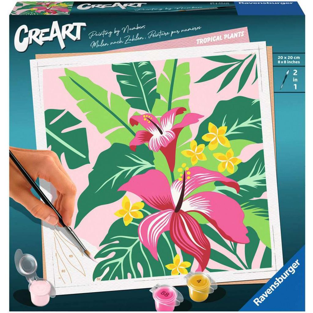 Ravensburger CreArt - Tropical Plants, Malen Produktbild 