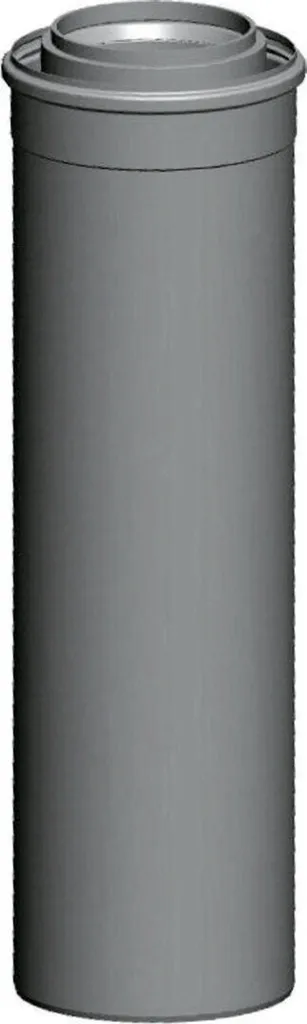 Tube étanche Wolf DN110/160 blanc 1m - Élimine les fuites de fumées gaz