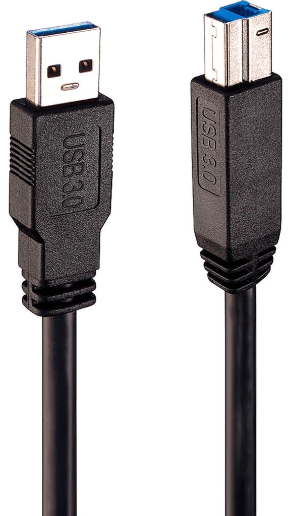 Lindy 43098 USB Kabel USB 3.2 Gen 1 (3.1 Gen 1) 10 m USB A USB B 5 Gbit/s Schwarz