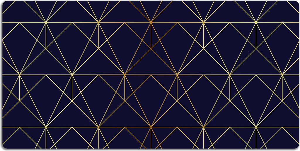 Schreibtischmatte Tischunterlage 120x60 cm Mauspad - Dreieckmuster