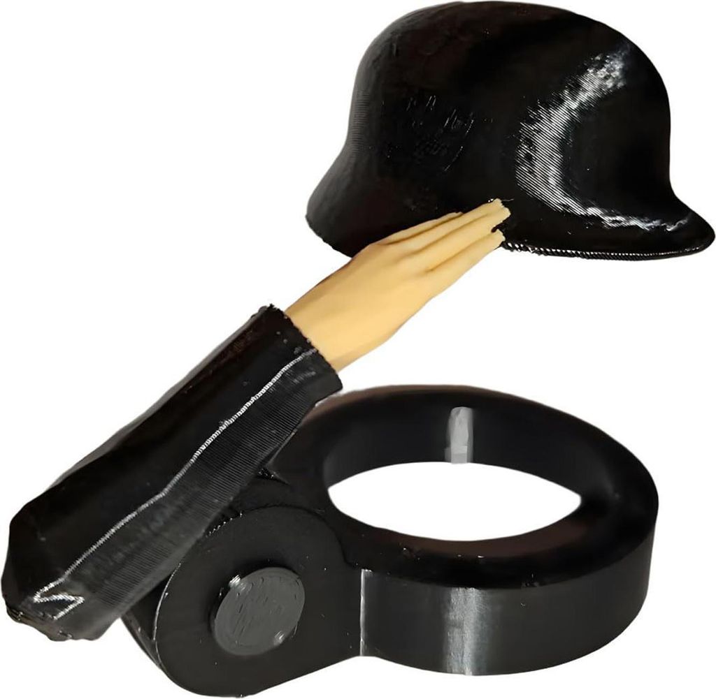Bierflaschen-Helm mit Soldatengruß, wiederverwendbare Flaschenhülle, staubdicht, auslaufsicher, Verschlusskappenschutz, originelles Geschenk für...