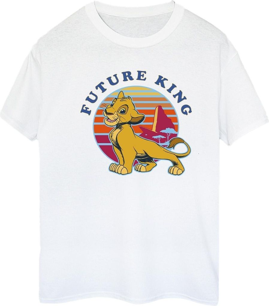 Disney - "The Lion King Future King" T-Shirt für Damen BI29473 (M) (Weiß)