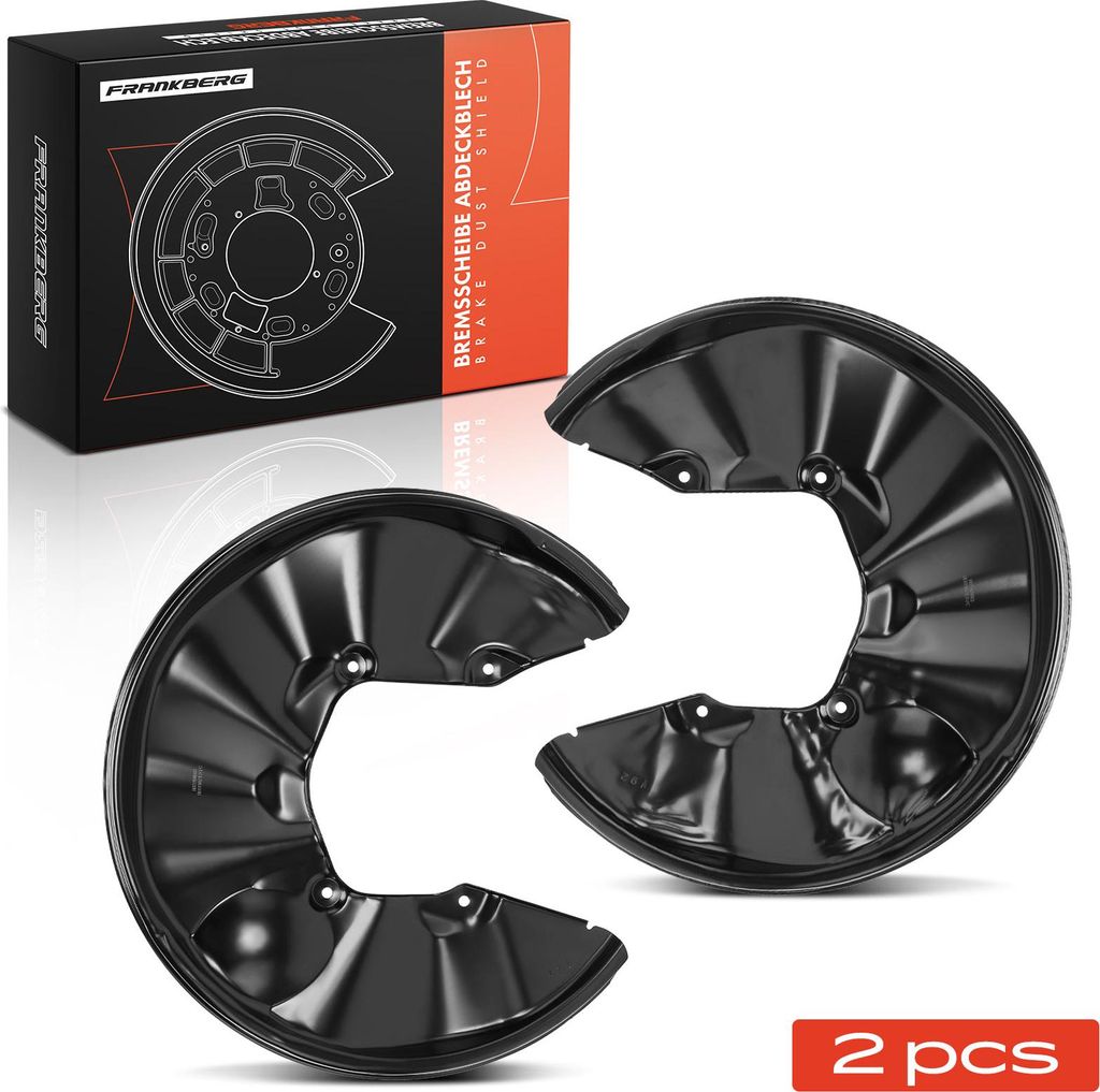 Frankberg 2x Ankerblech Bremsscheibe Hinterachse Beidseitig für Audi A4 8E2 Avant 8E5 Cabriolet 8H7 8HE