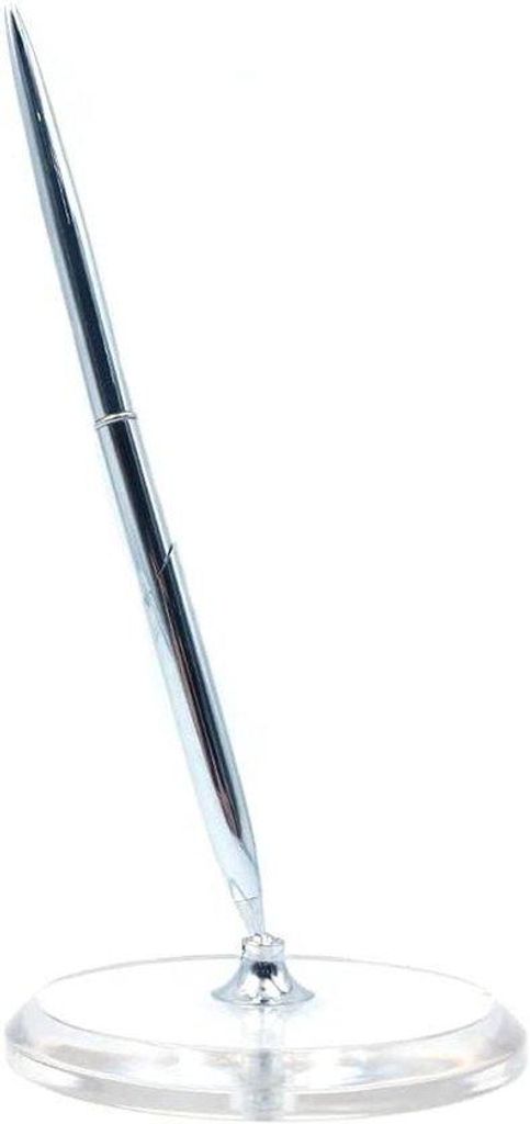 Penhouder für Schreibtisch mit Feder Dip Lik Penhouder - Handzeichen Füllfederhalter - Acryl Kristallfuß - Briefpapier Geschenk für Hochzeit Pa...