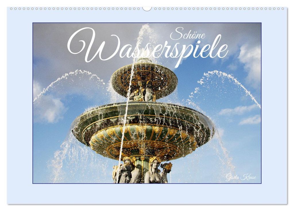 Schöne Wasserspiele (Wandkalender 2027 DIN A2 quer), CALVENDO Monatskalender