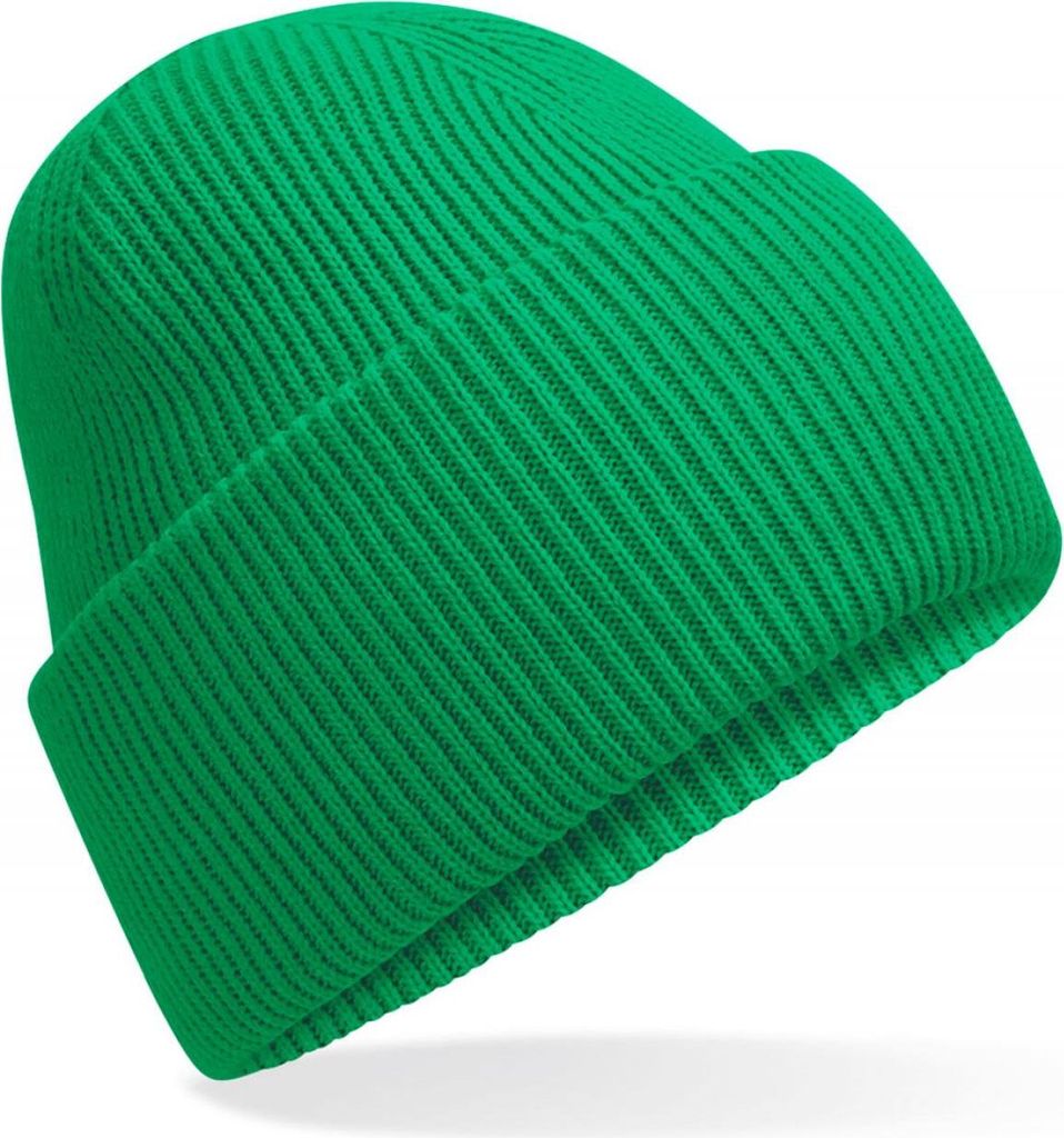 Beechfield B385R | Classic Engineered Deep Cuffed Beanie - Farbe: Kelly Green - Größe: One Size