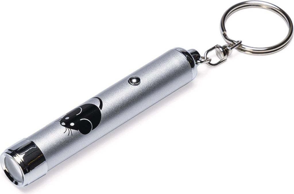 Beeztees Katzenspielzeug Laserlicht Mouse silber 8 cm Produktbild 
