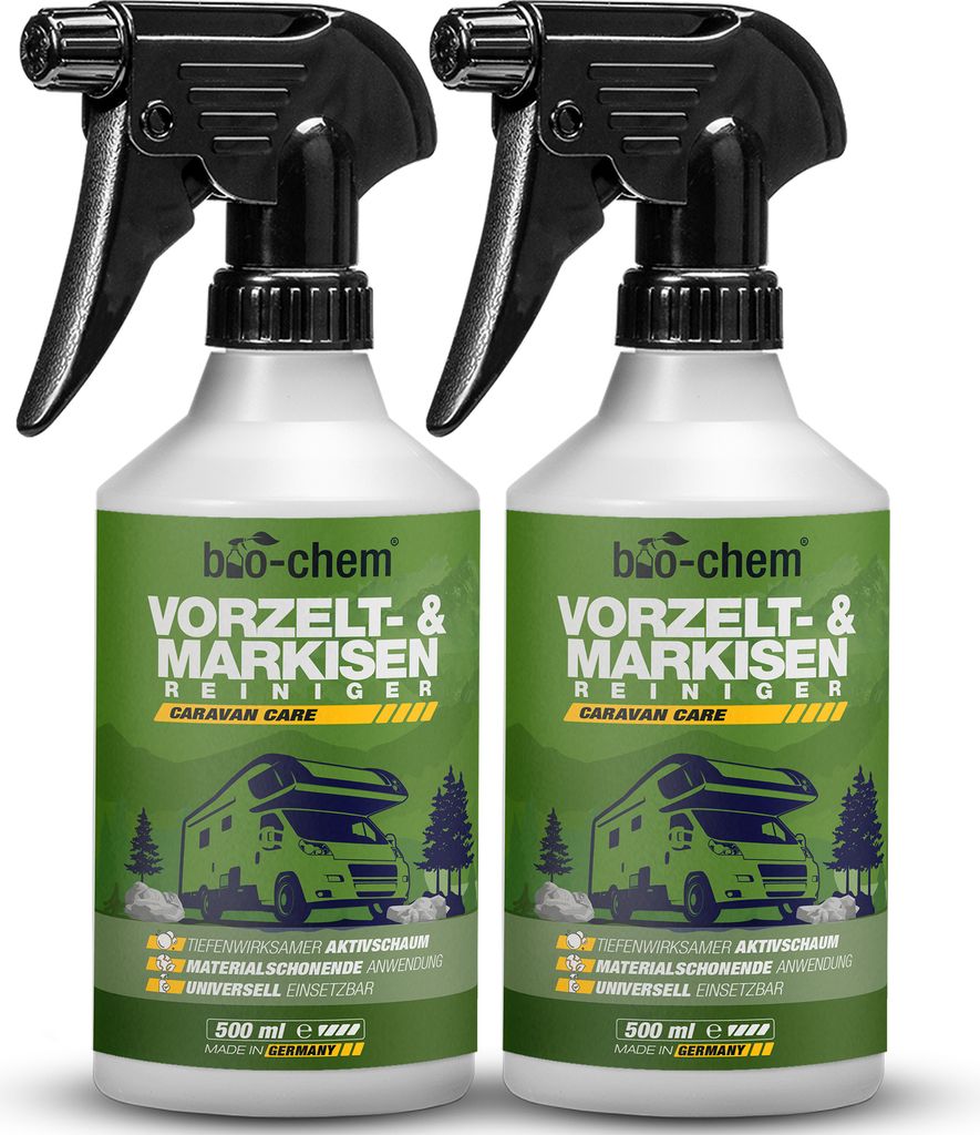 bio-chem Vorzelt- und Markisenreiniger - Ergiebiger Spezialreiniger mit Tiefenwirkung - Ideal für Markise, Vorzelt, Segel, Persenning, Pavillon, S...