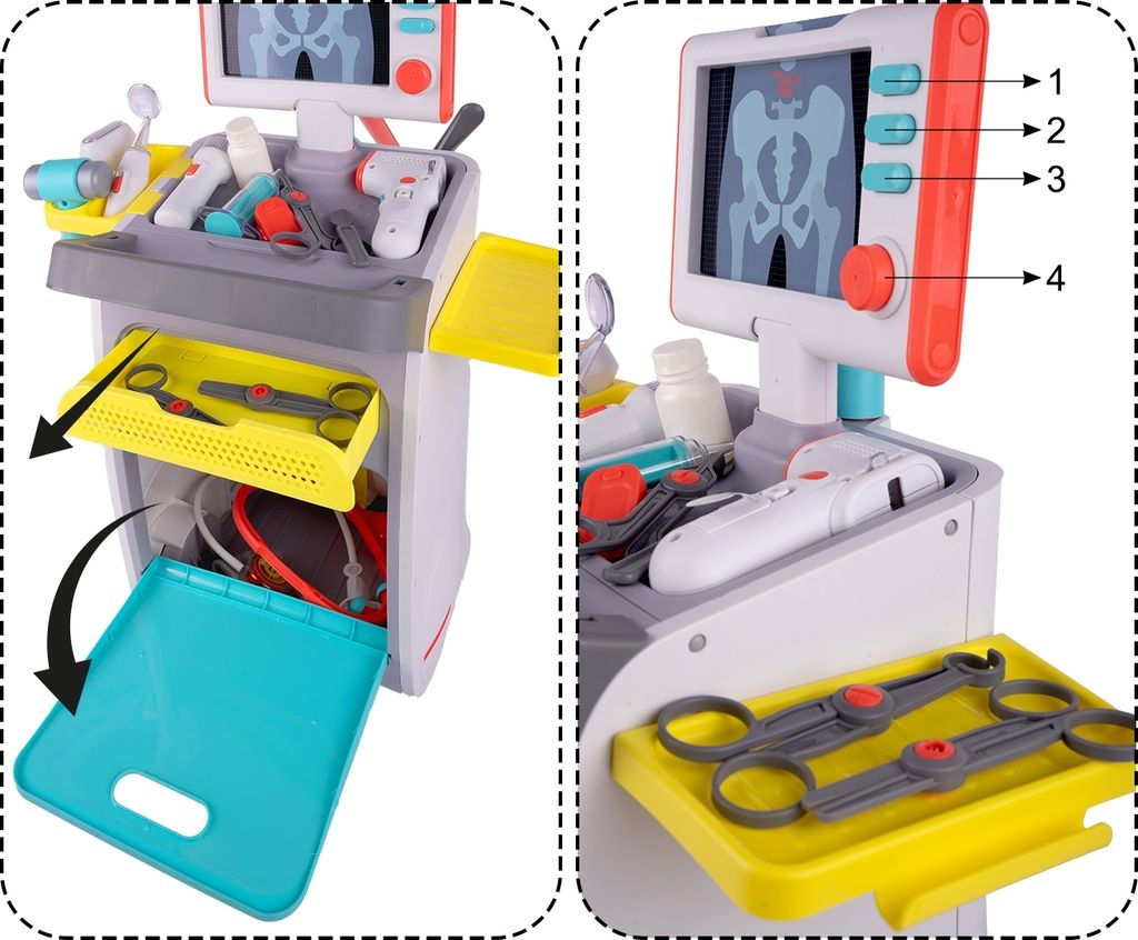 Valigetta Dottore Giocattolo - Con Luci E Suoni, Set Completo Strumenti, Nuova