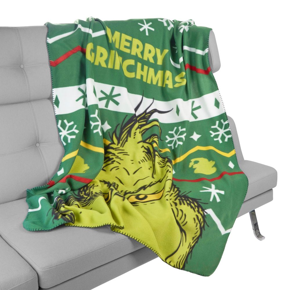 The Grinch Fleecedecke - Merry Grinchmas Kuscheldecke Produktbild 3