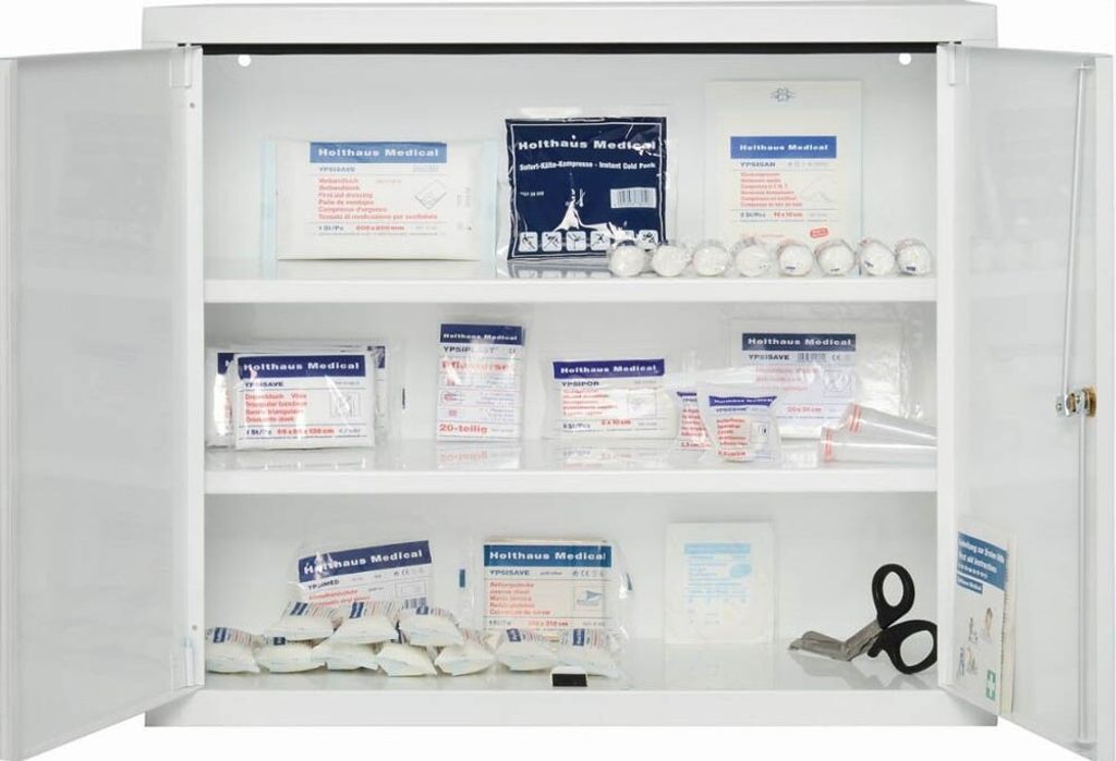 Holthaus Medical Medizinschrank Securitas ohne Füllung weiß