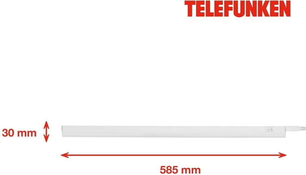 Solution Éclairage Plan de Travail Sombre LED TELEFUNKEN 58,5cm 9W - 9
