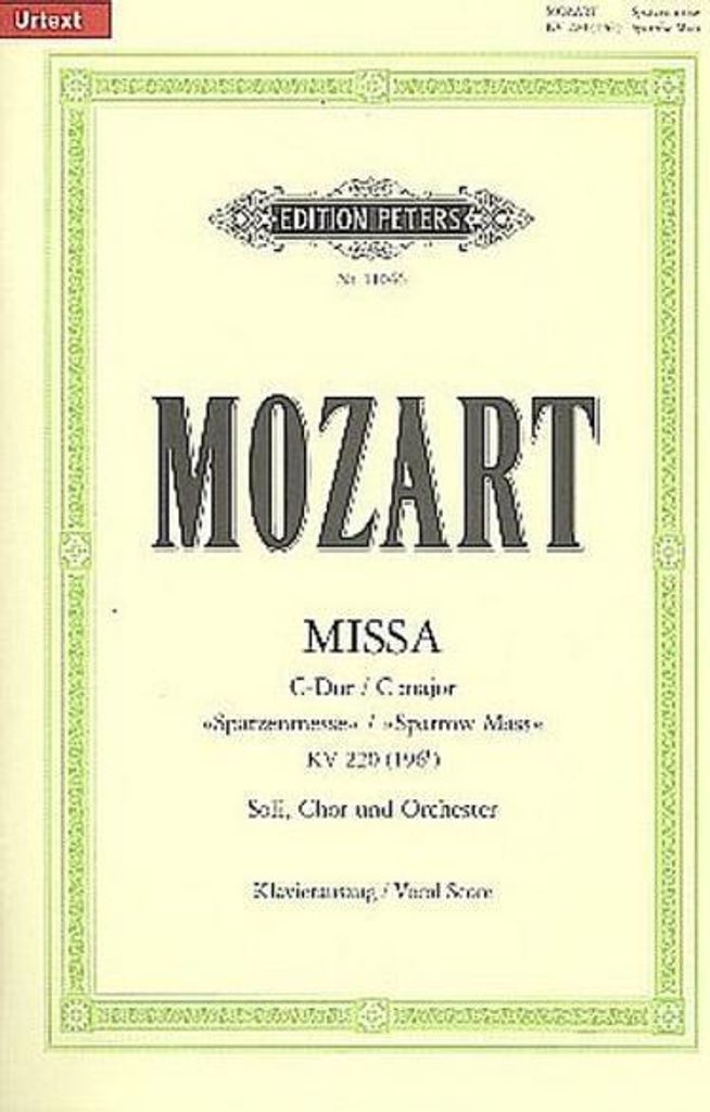 Missa Brevis in C K220 (Vocal Score)